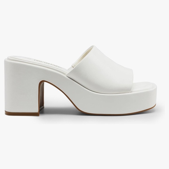 DREAM PAIRS High Chunky Platform Slip on Square Open Toe Block Heel Sandals 10 - Picture 3 of 6